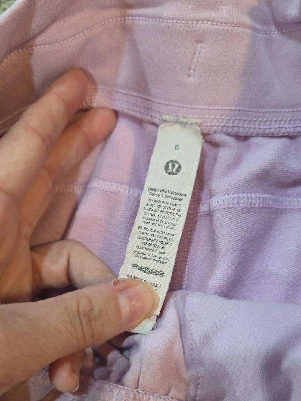 lululemon athletica Light Pink Drawstring Athletic Shorts